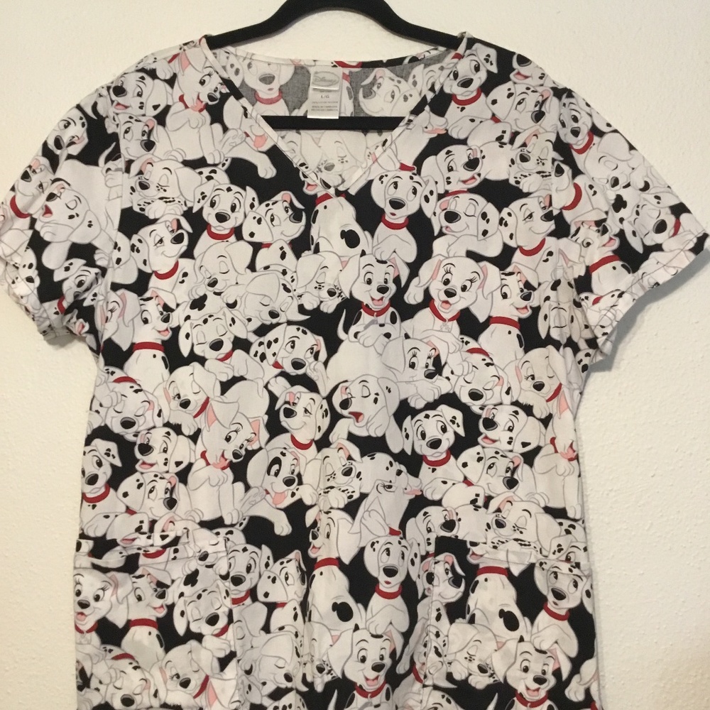 SCRUB TOP...DISNEY 101 dalmations